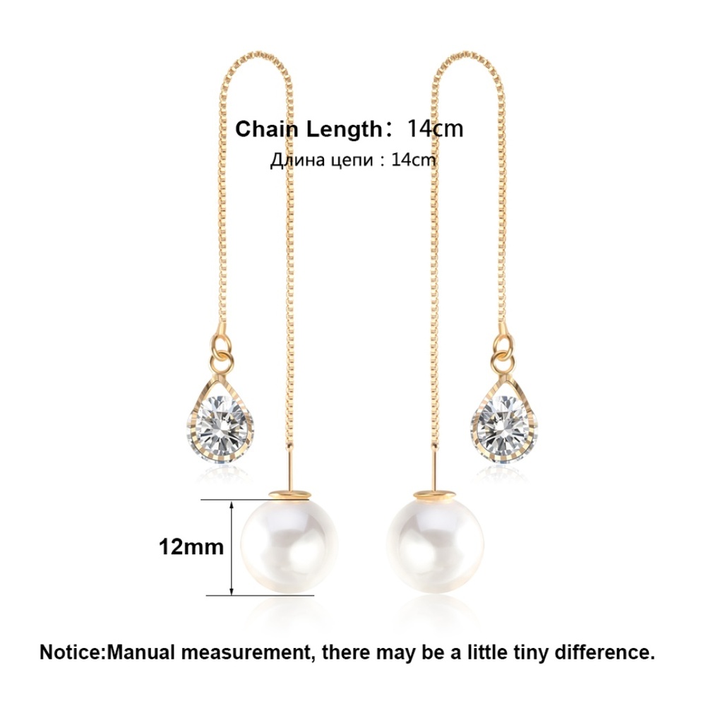 ❤️4 for $20 Sale❤️ Pearl CZ Earrings - Picture 2 of 6